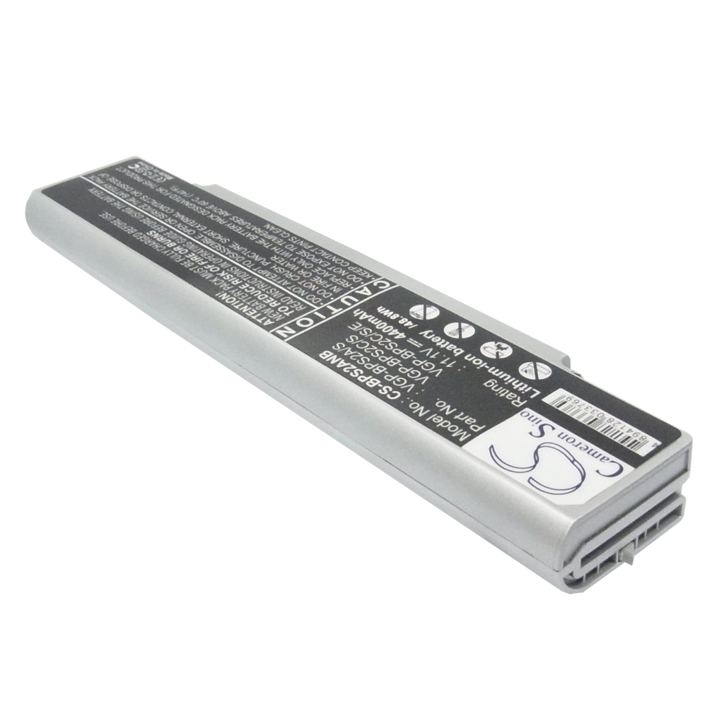 Batterier Ersätter VAIO VGN-N38M/W