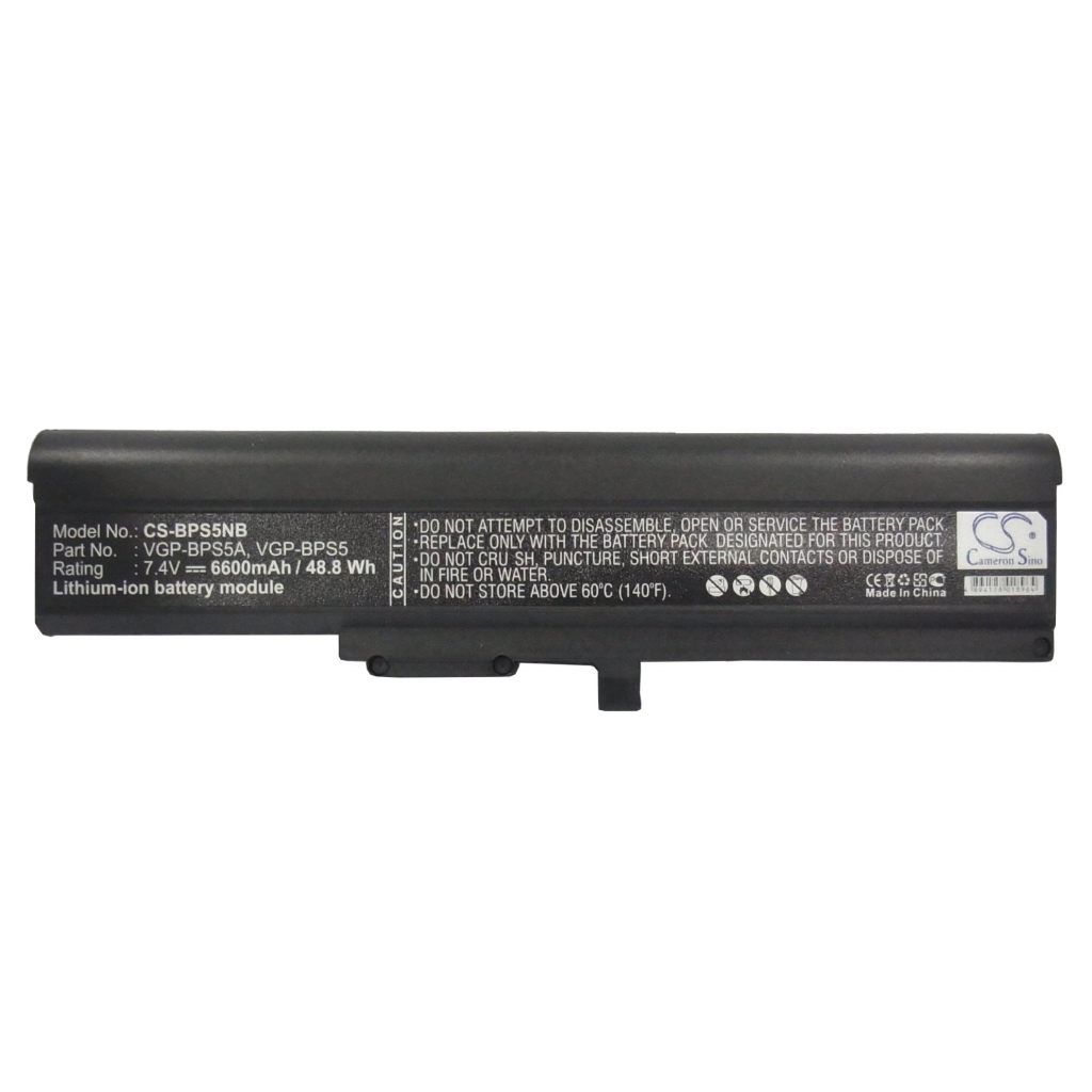 Batterier Ersätter VGN-TXN25N/W