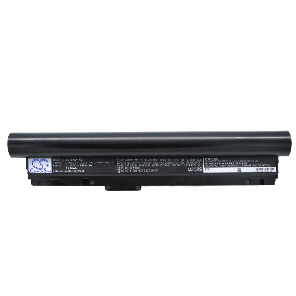 Batterier Ersätter VAIO VGN-TZ17N/X