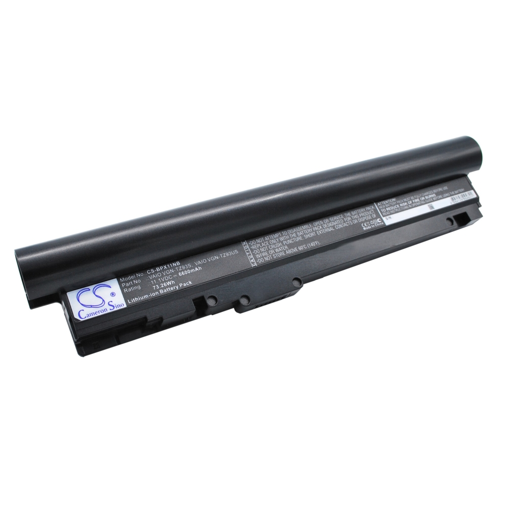 Batterier Ersätter VAIO VGN-TZ150N/B