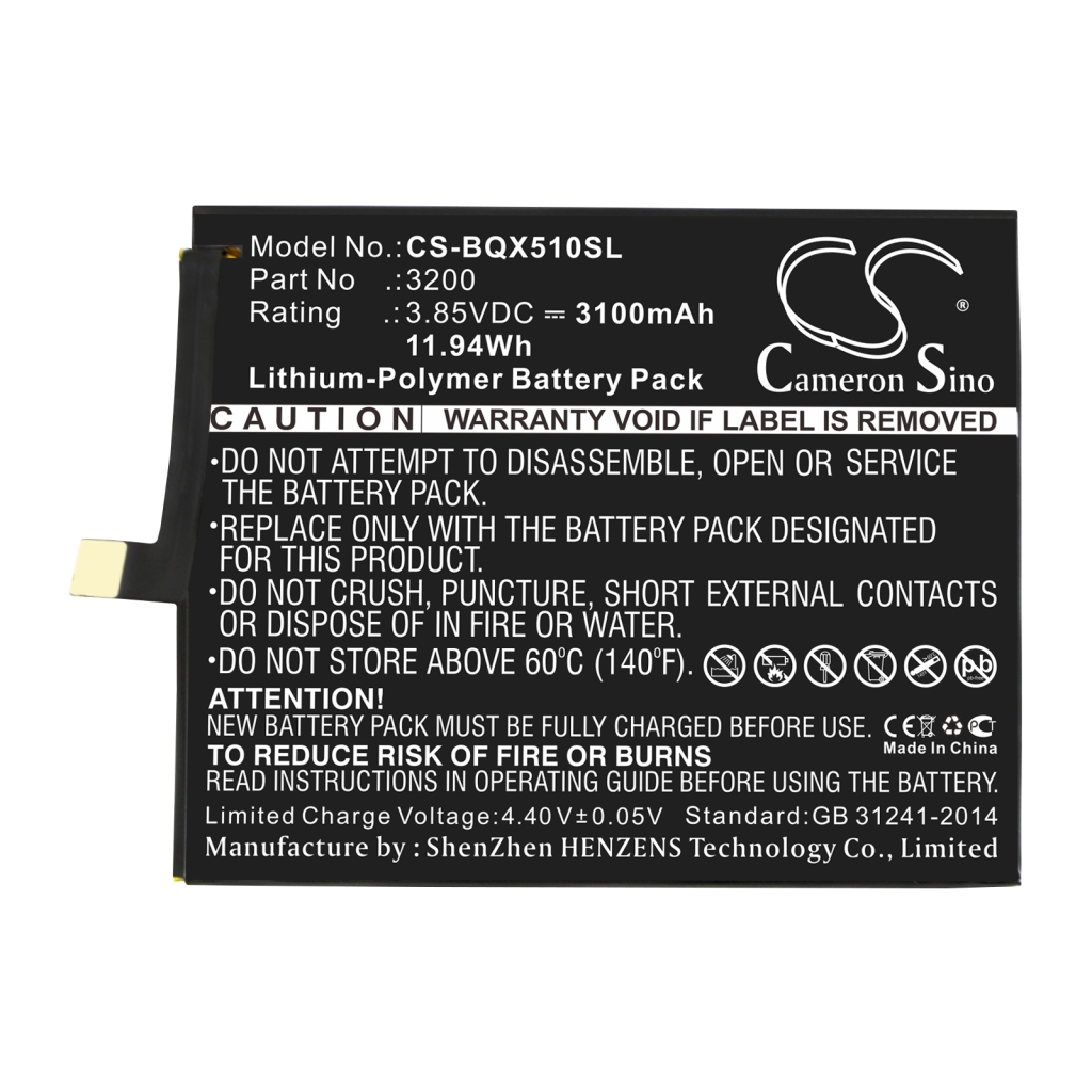 Batterier till trådlösa telefoner Battery country CS-BQX510SL