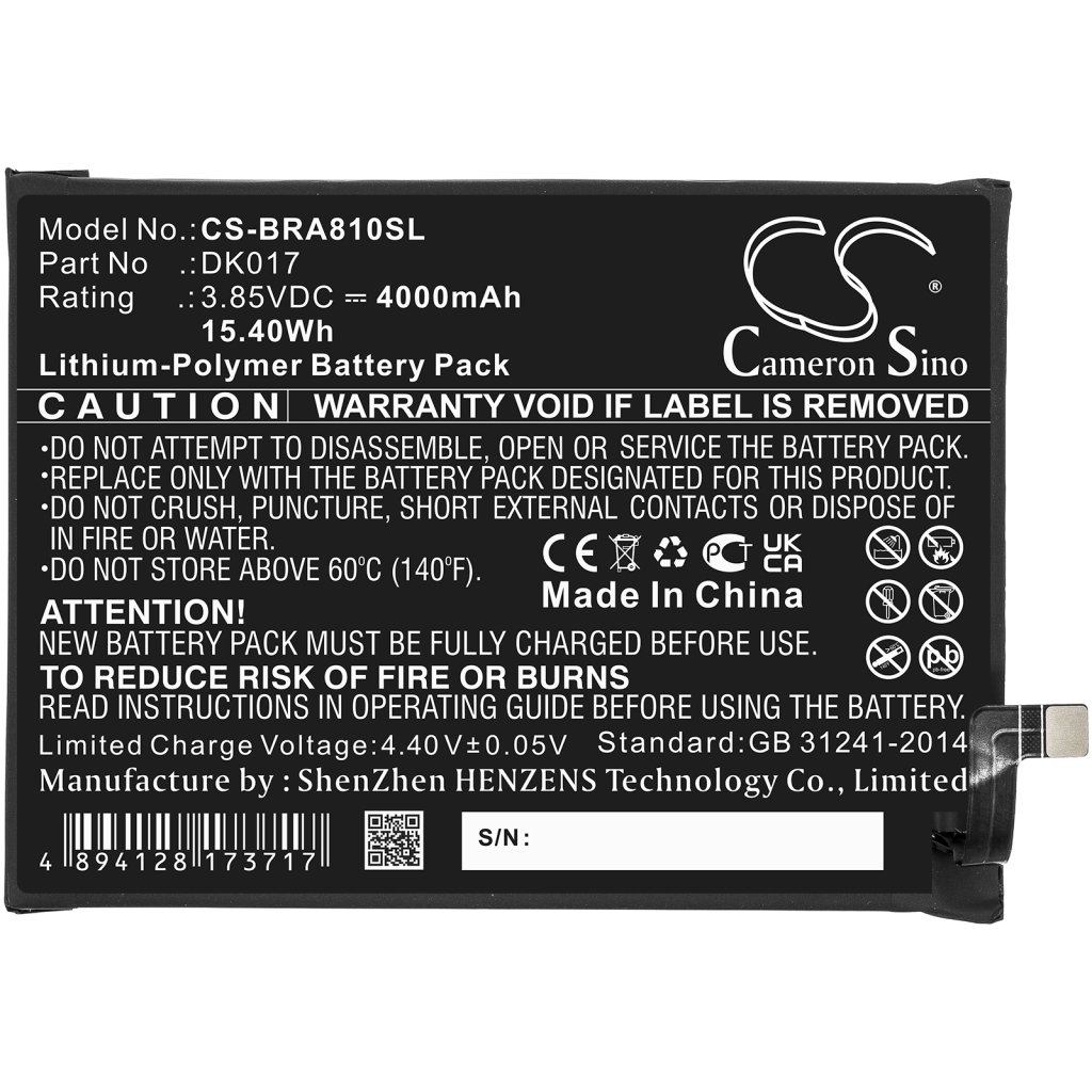 Batterier till mobiltelefoner Blackview CS-BRA810SL