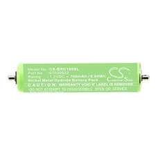 Kompatibel batteribyte för Braun 1HR-AAAUV,67030368,67030922