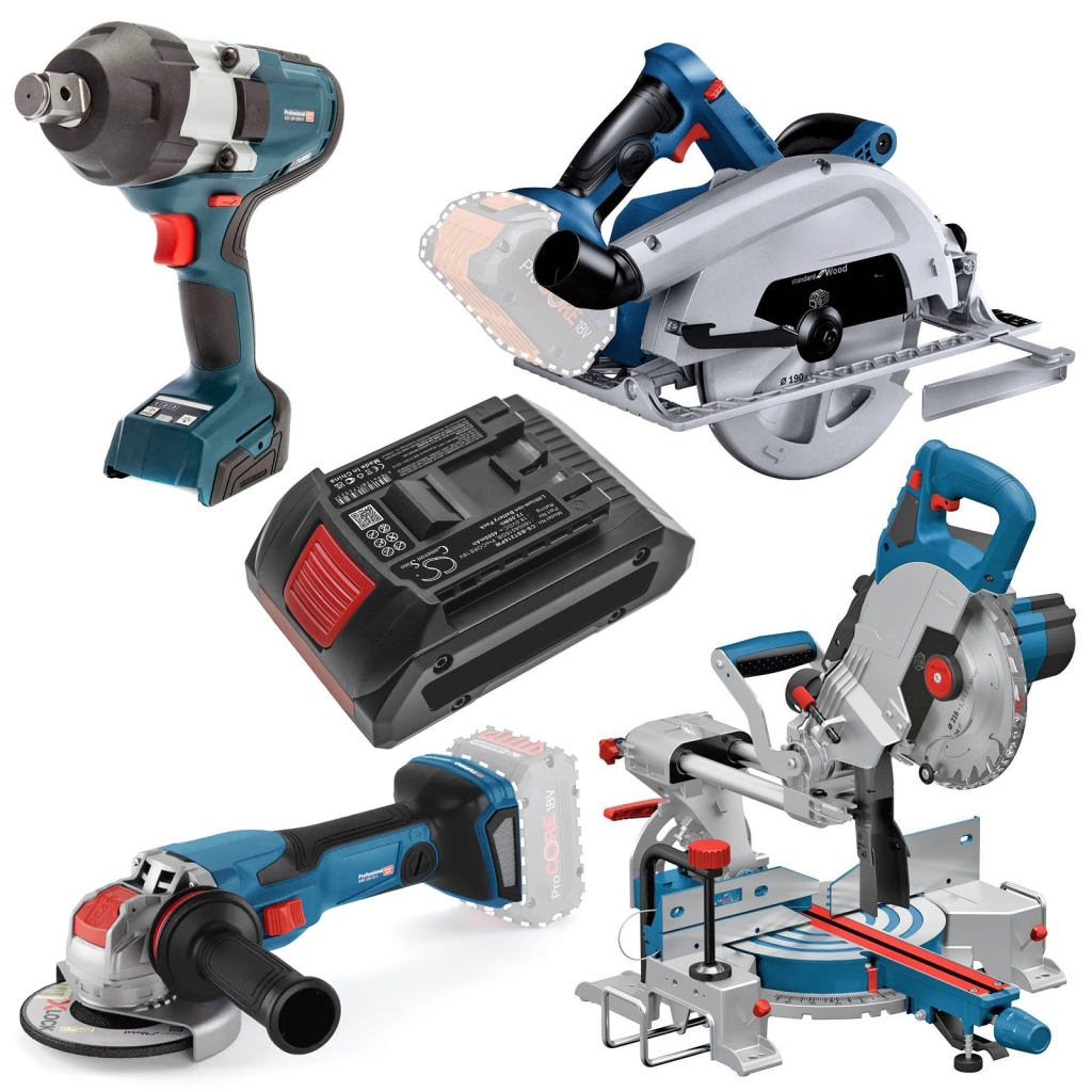 Batterier Ersätter GKS 18V-57(Solo) Cordless Circular Saw