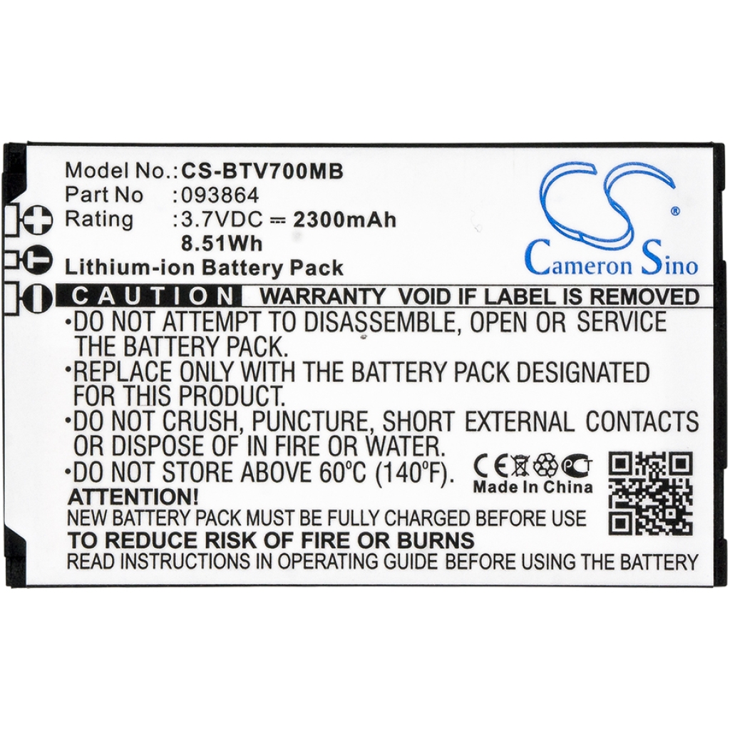 Batterier Batterier till babyvakter CS-BTV700MB
