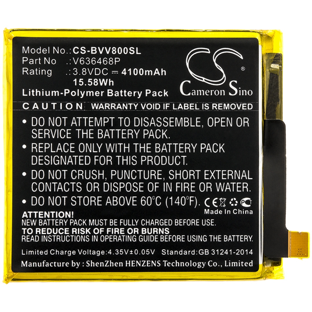 Batterier Ersätter V636468P