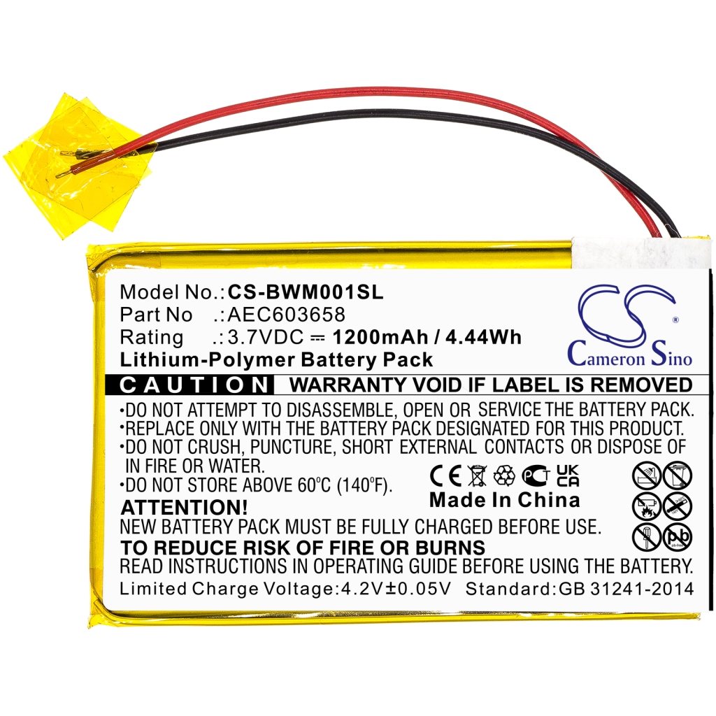 Batterier Ersätter MCXL-MPCB1