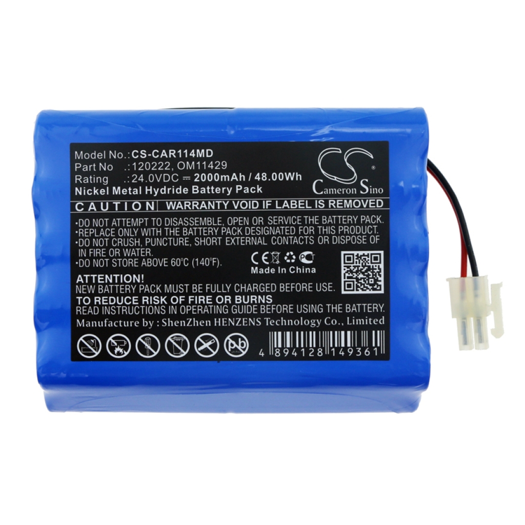 Batterier Ersätter ECG Delta 3 