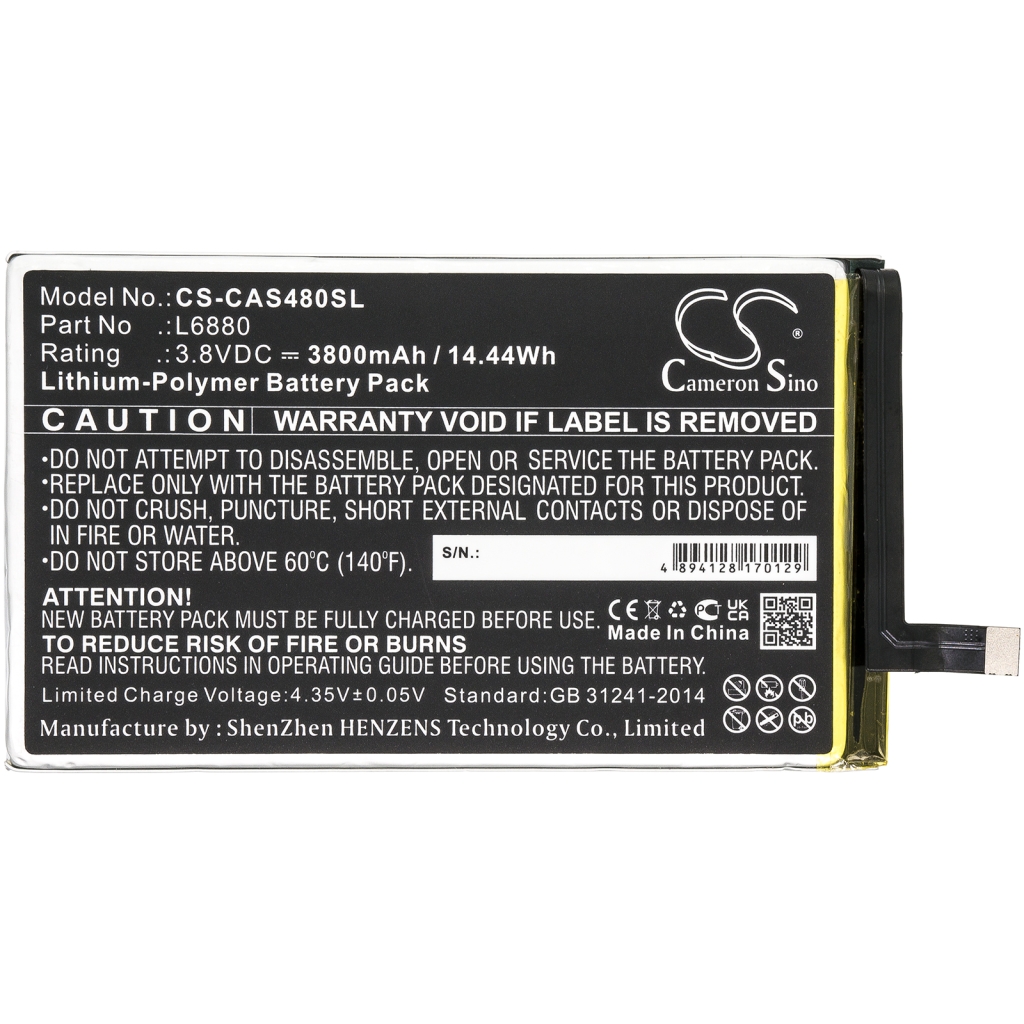 Compatible battery replacement for Sprint L6880