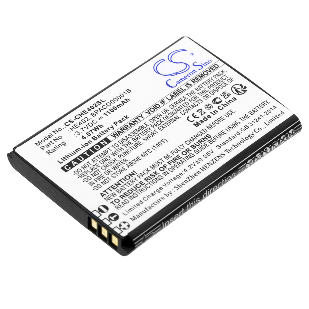 Batterier till mobiltelefoner CINGULAR CS-CHE402SL