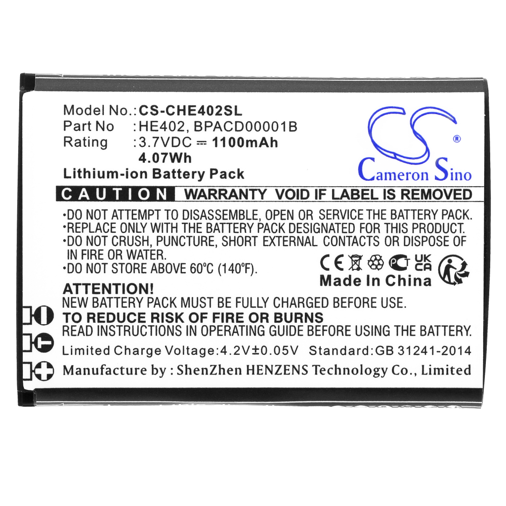 Batterier Ersätter BPACD00001B