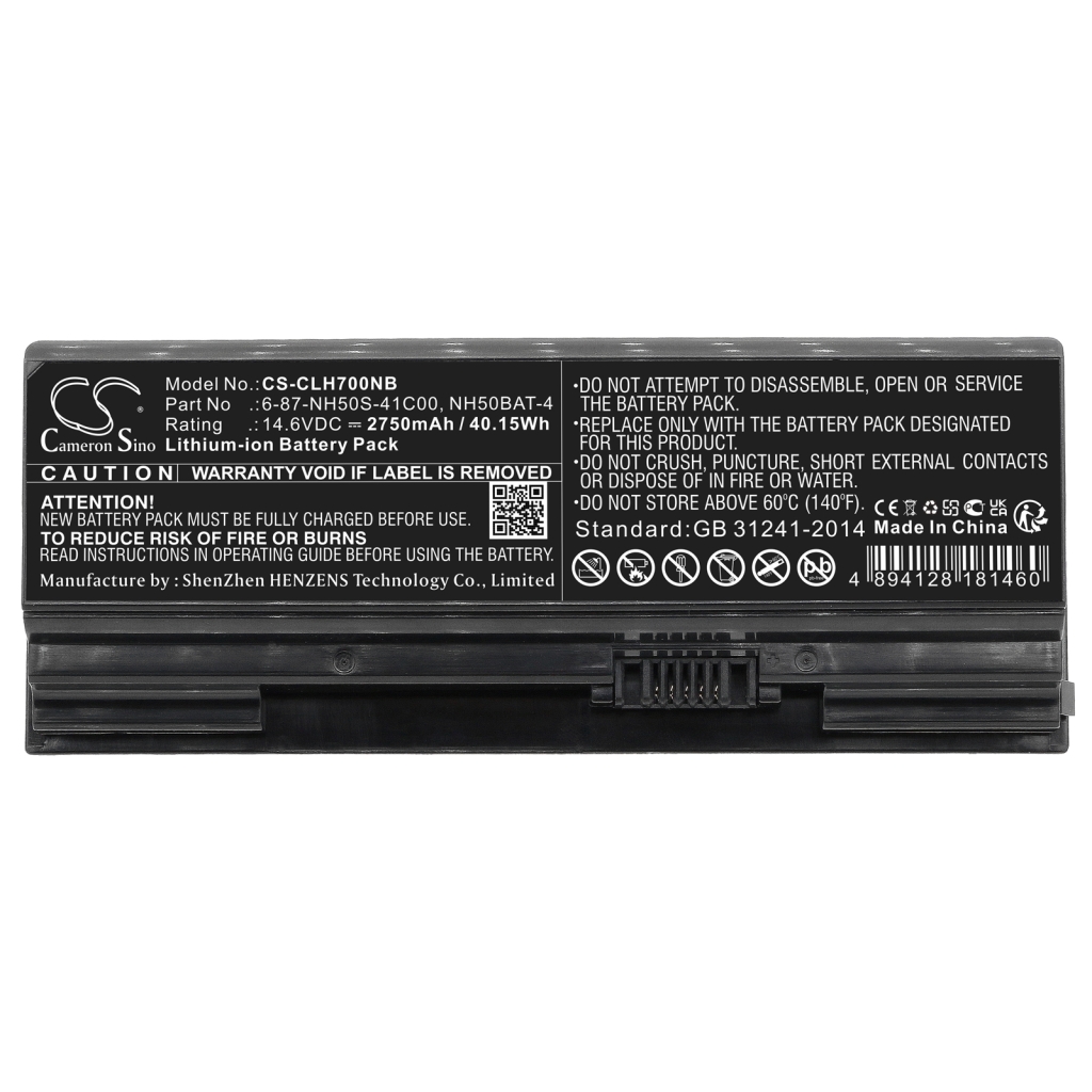 Batterier till bärbara datorer Shinelon CS-CLH700NB