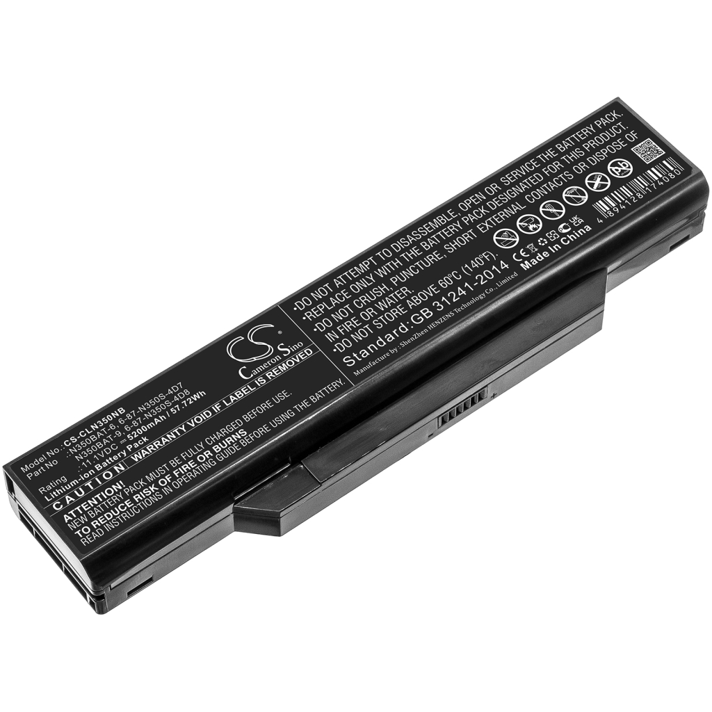 Batterier till bärbara datorer CLEVO CS-CLN350NB