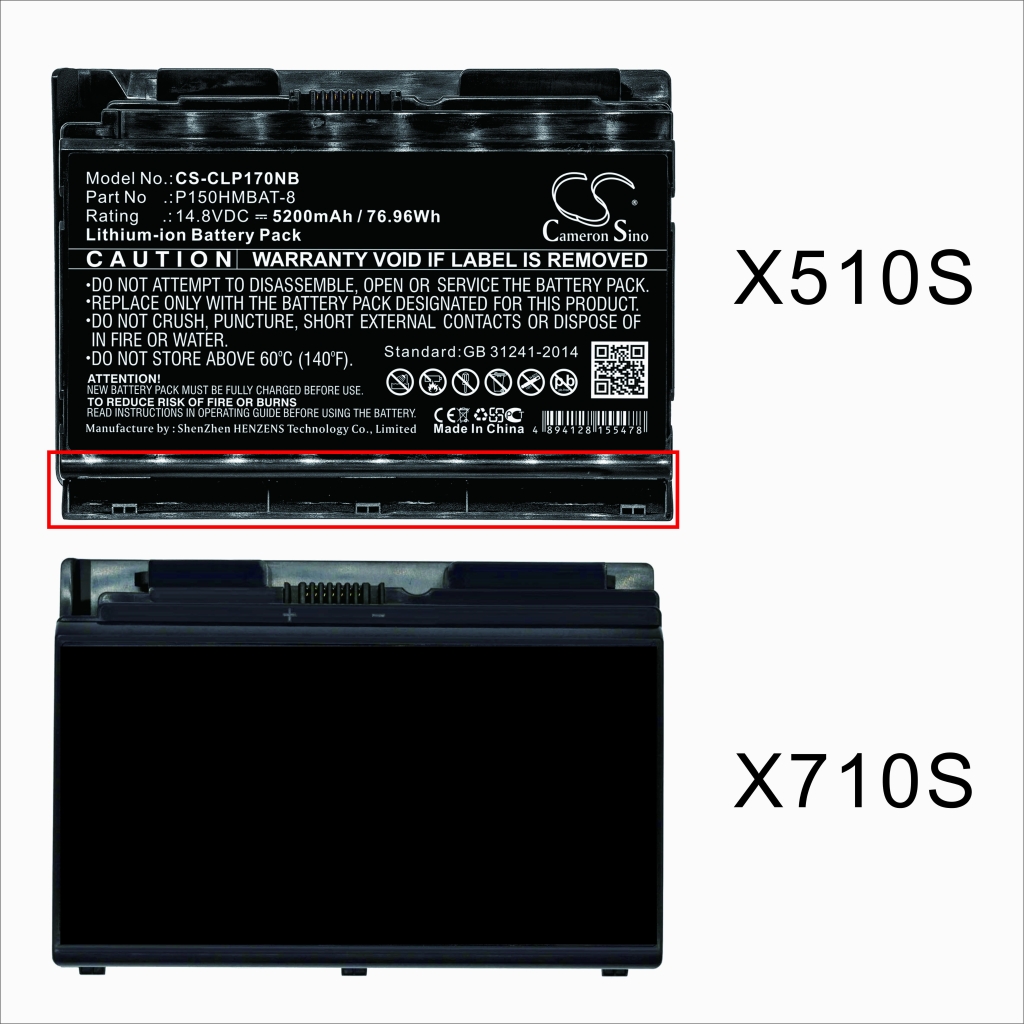 Batterier Ersätter X711 1060 67T