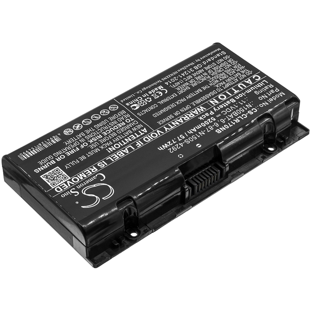 Batterier till bärbara datorer CLEVO CS-CLR170NB