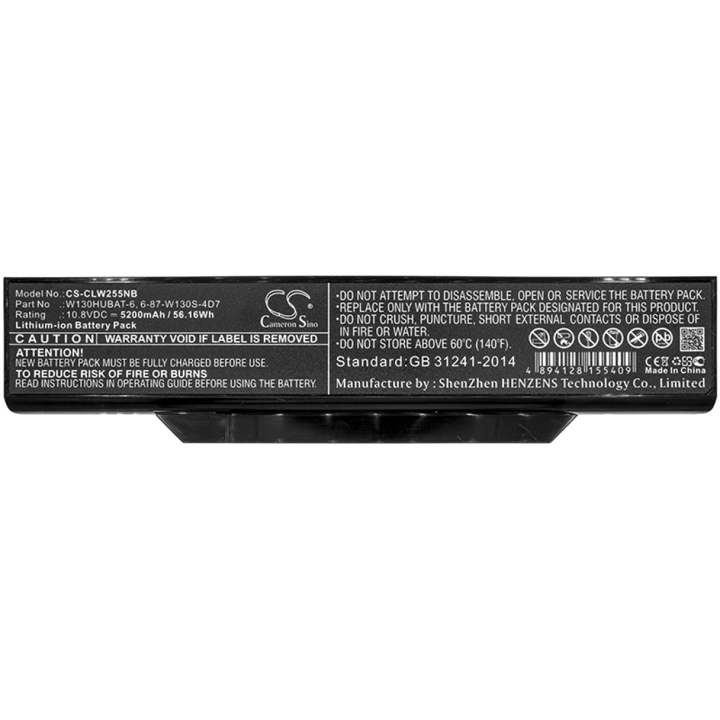 Notebook battery CLEVO CS-CLW255NB