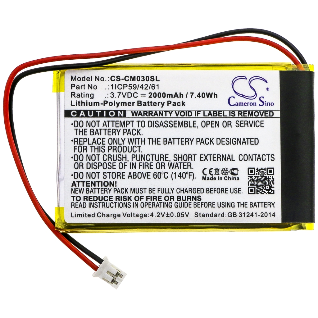 Monterade batteripaket CS-CM030SL