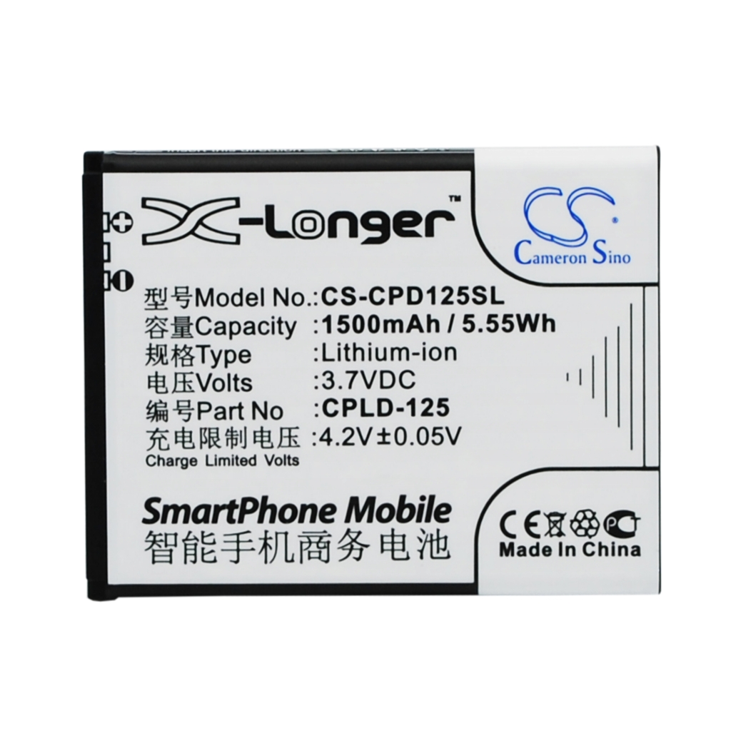 Batterier till mobiltelefoner Coolpad CS-CPD125SL