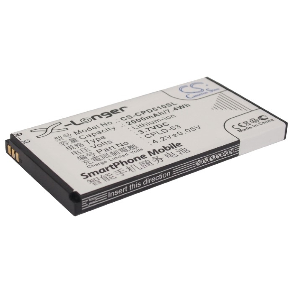 Batterier till mobiltelefoner Coolpad CS-CPD510SL