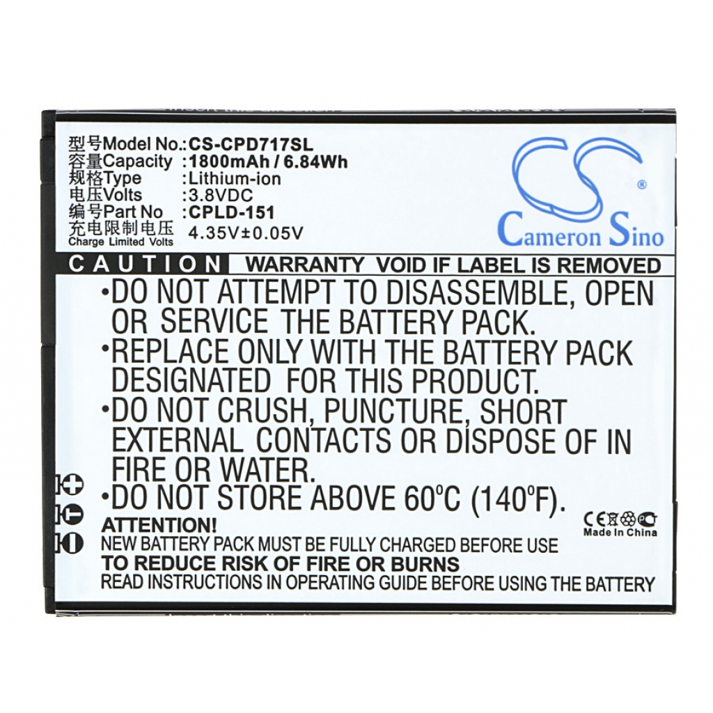 Batterier Ersätter CPLD-151