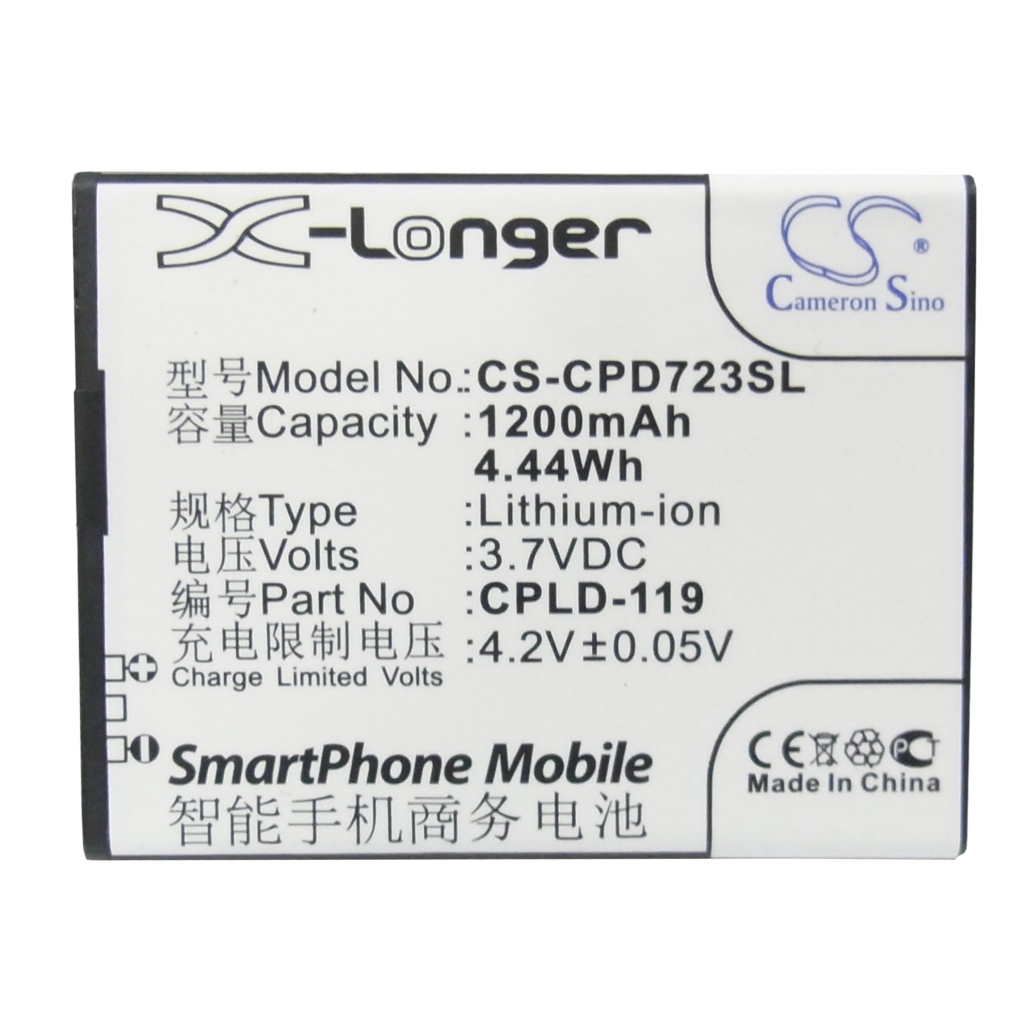 Batterier till mobiltelefoner Coolpad CS-CPD723SL