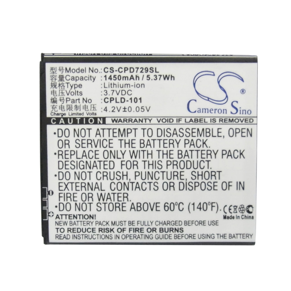 Batterier till mobiltelefoner Coolpad CS-CPD729SL