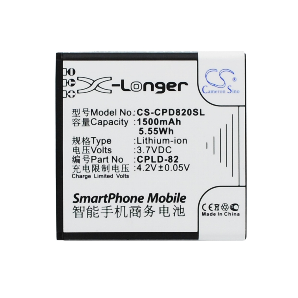 Batterier till mobiltelefoner Coolpad CS-CPD820SL