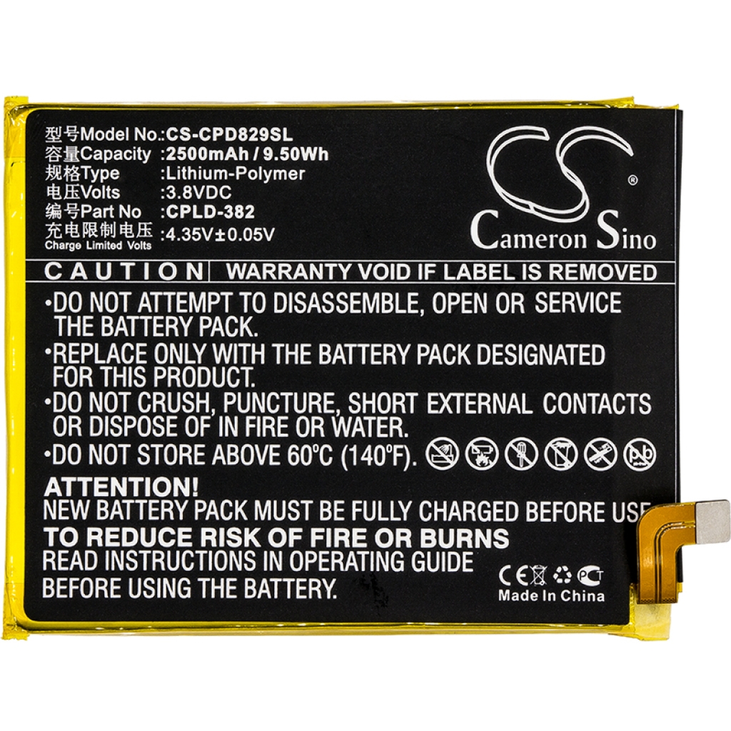 Batterier till mobiltelefoner Coolpad CS-CPD829SL