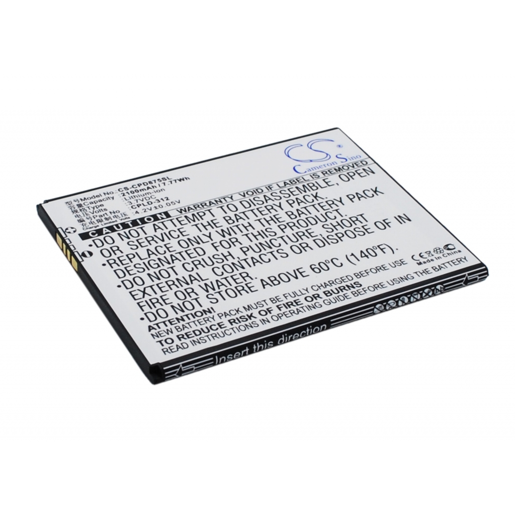 Batterier till mobiltelefoner Micromax CS-CPD875SL