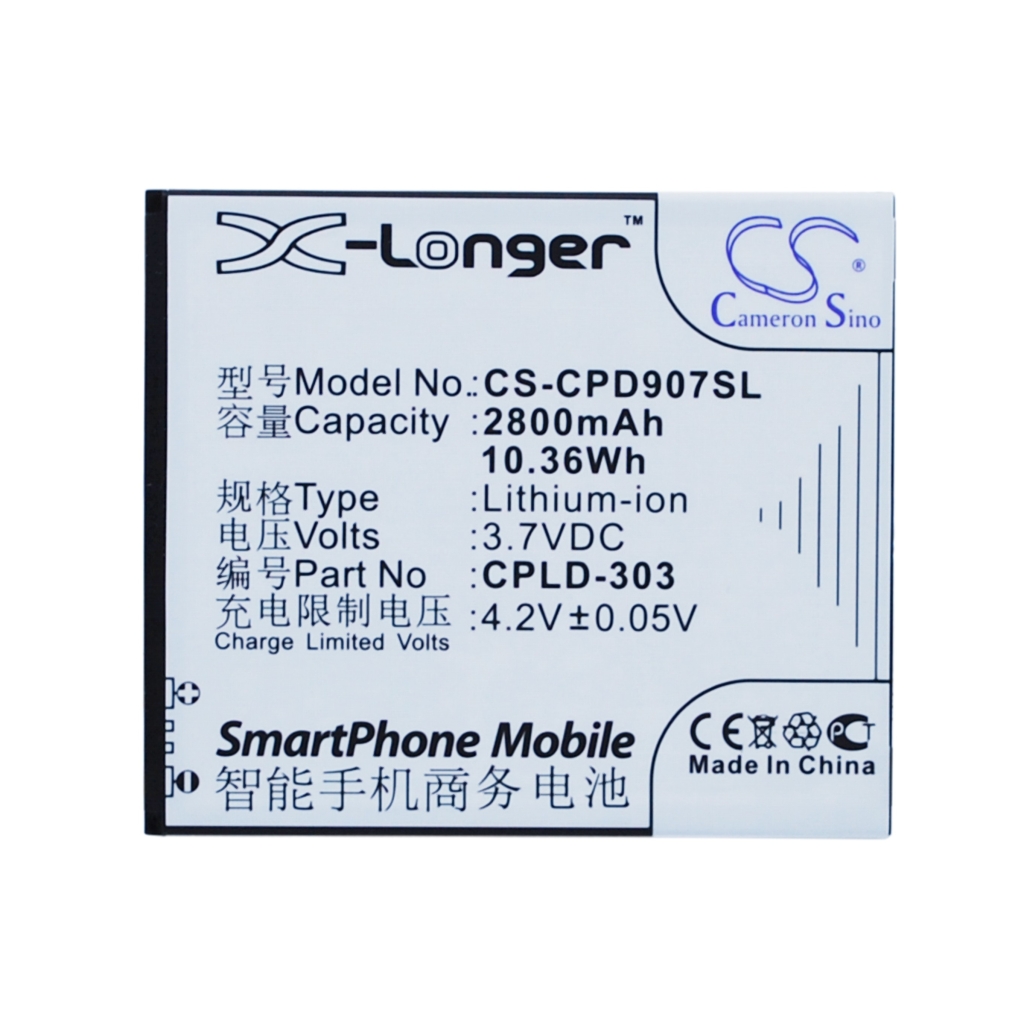 Batterier till mobiltelefoner Coolpad CS-CPD907SL