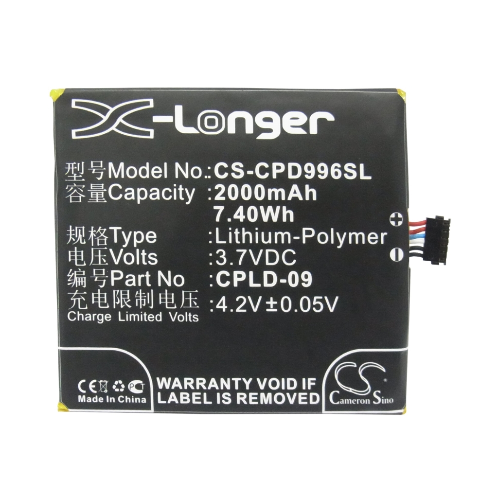 Batterier till mobiltelefoner Coolpad CS-CPD996SL