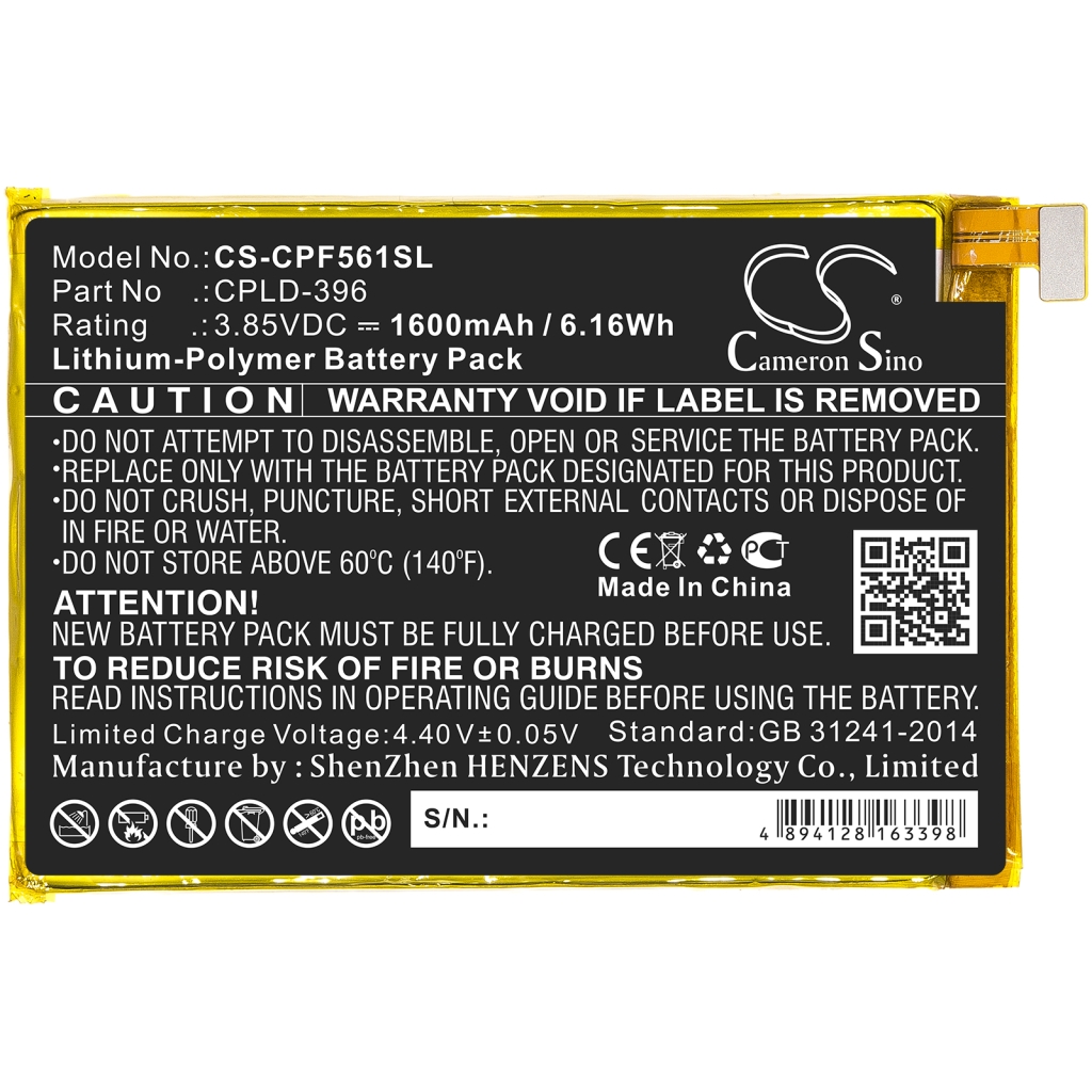 Batterier till mobiltelefoner Coolpad CS-CPF561SL