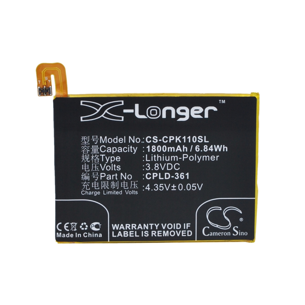 Batterier till mobiltelefoner Coolpad CS-CPK110SL