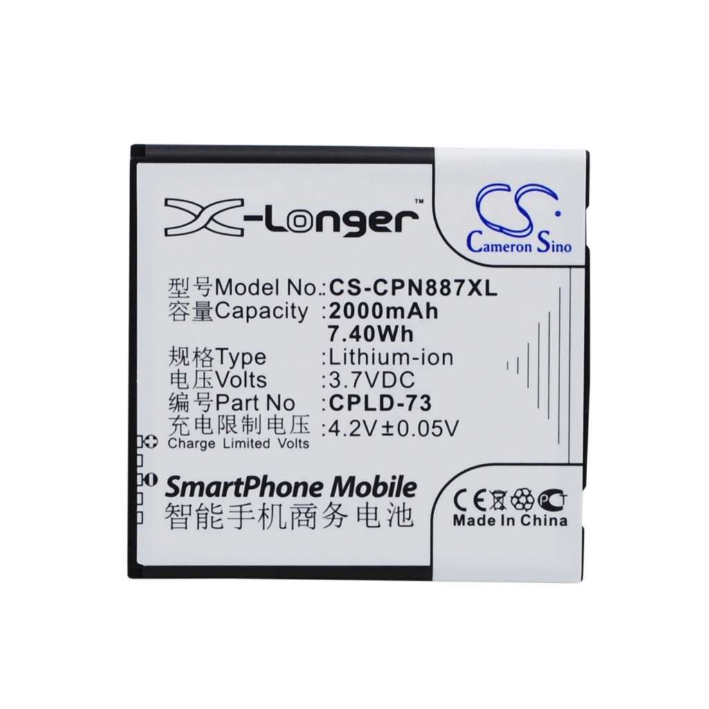 Batterier till mobiltelefoner Coolpad CS-CPN887XL