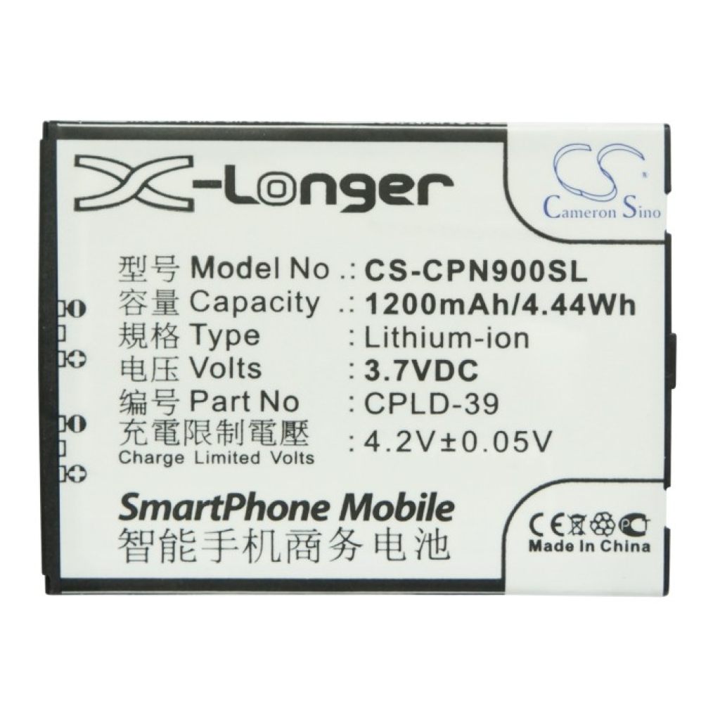 Batterier till mobiltelefoner Coolpad CS-CPN900SL