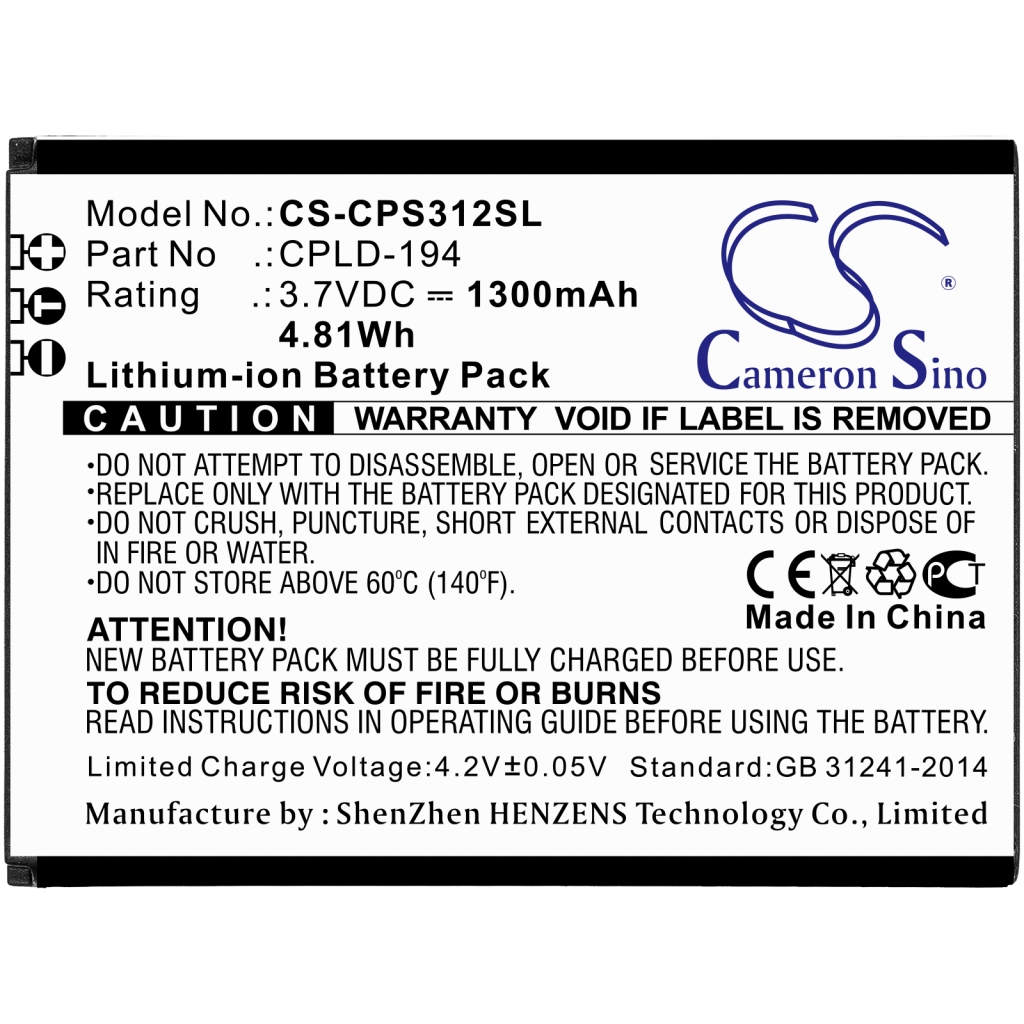 Batterier till mobiltelefoner Coolpad CS-CPS312SL