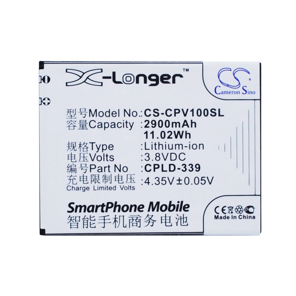 Batterier till mobiltelefoner Coolpad CS-CPV100SL