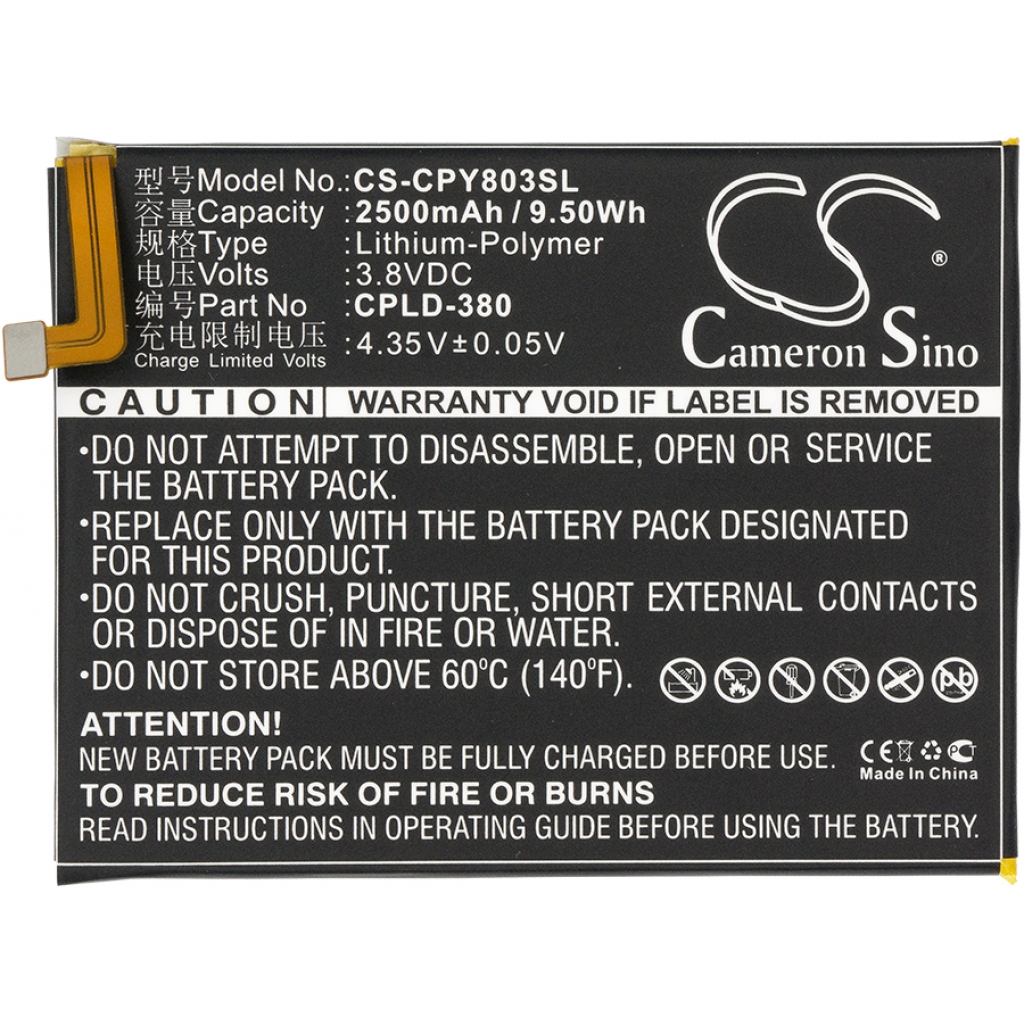 Batterier Ersätter CPLD-380