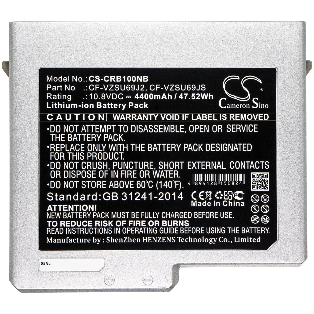 Batterier till bärbara datorer Panasonic CS-CRB100NB