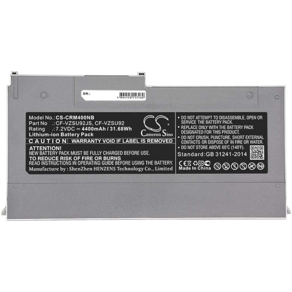 Batterier till bärbara datorer Panasonic CS-CRM400NB