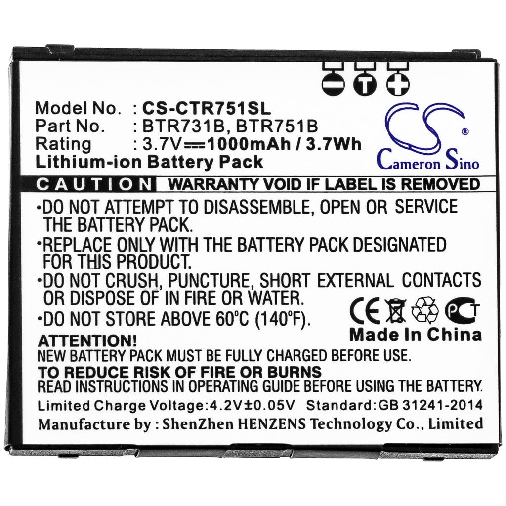 Battery Replaces BTR731B