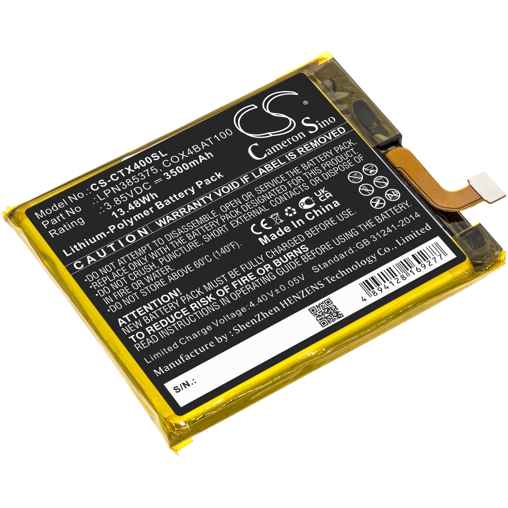 Battery Replaces COX4BAT100