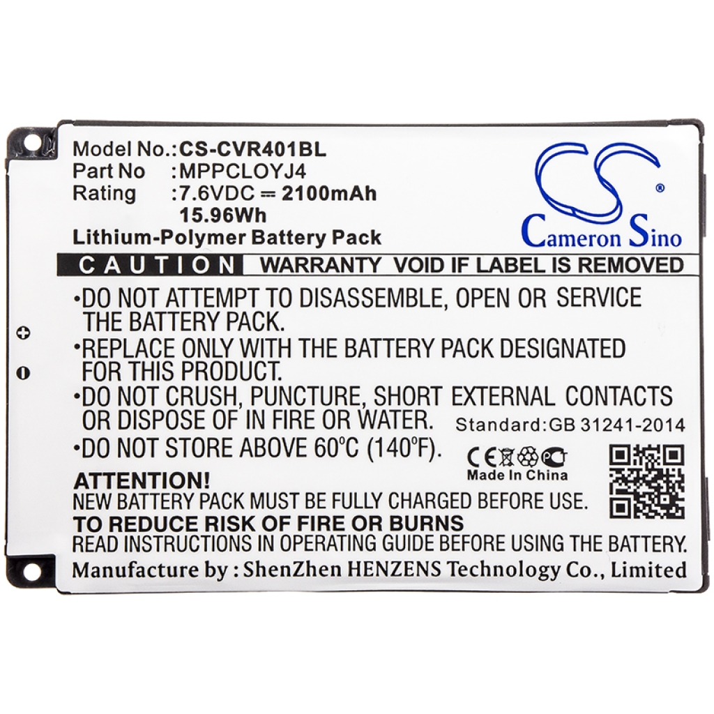 Batterier Batterier för betalningsterminaler CS-CVR401BL