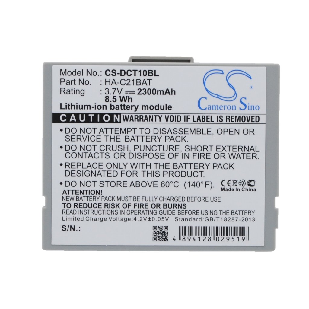 Batterier för skanner Casio CS-DCT10BL