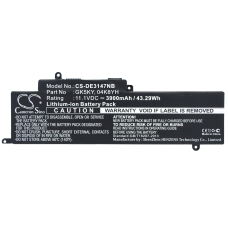 Compatible battery replacement for DELL 04K8YH,092NCT,0GK5KY,0WF28,451-BBKK...