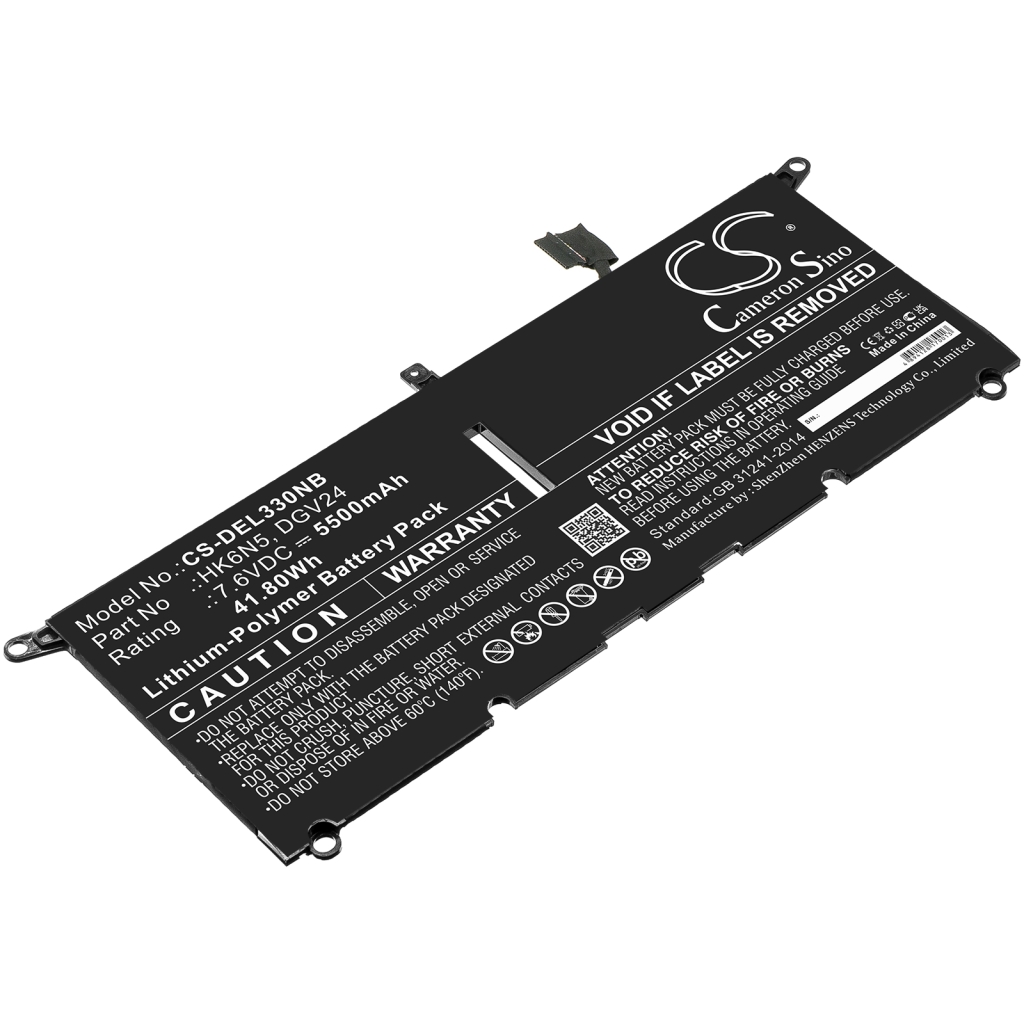 Batterier Ersätter Inspiron 13-5390-D1725L