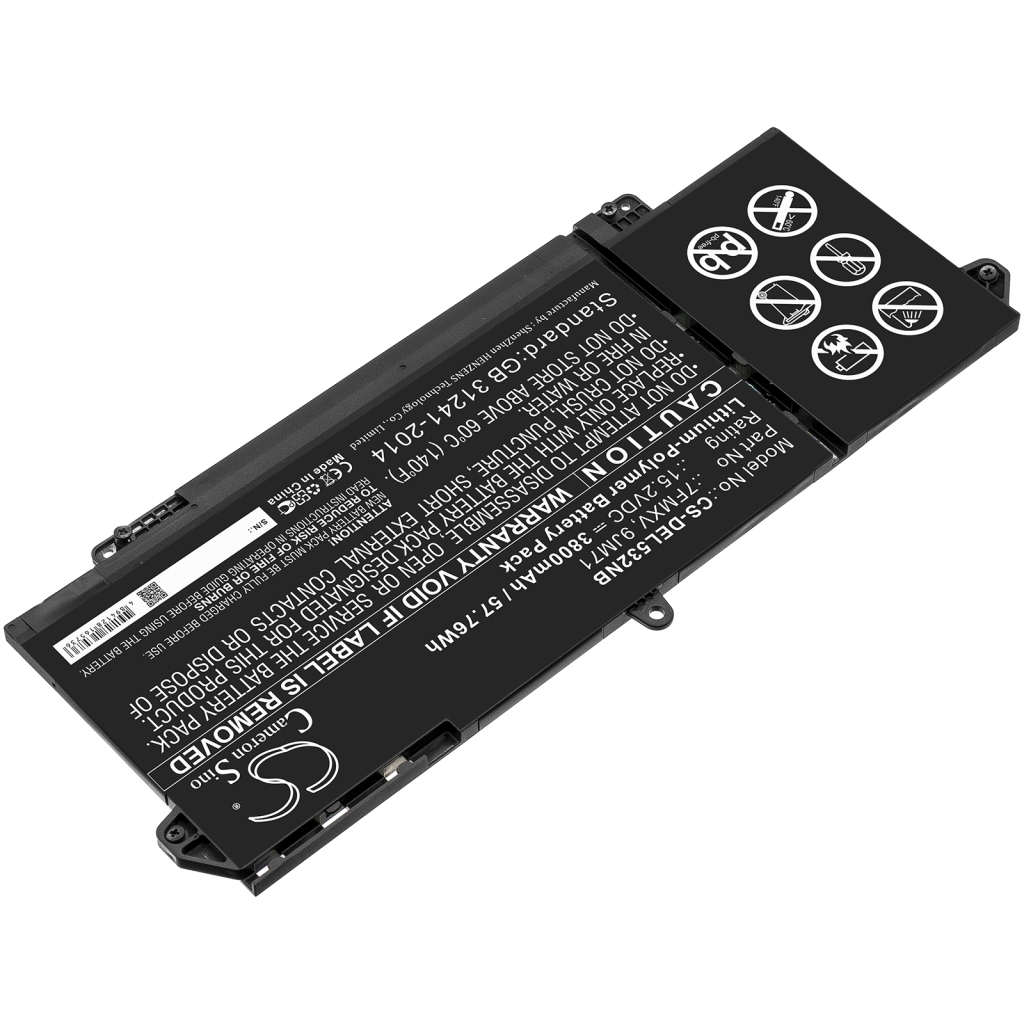 Batterier till bärbara datorer DELL Latitude 7320 N064L732013EMEA