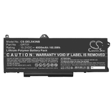 Compatible battery replacement for DELL 00P3TJ,05RGW,0R05P0,53XP7,9JRV0...