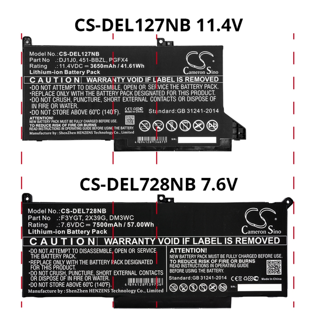 Batterier Ersätter N018L7480-D1526CN