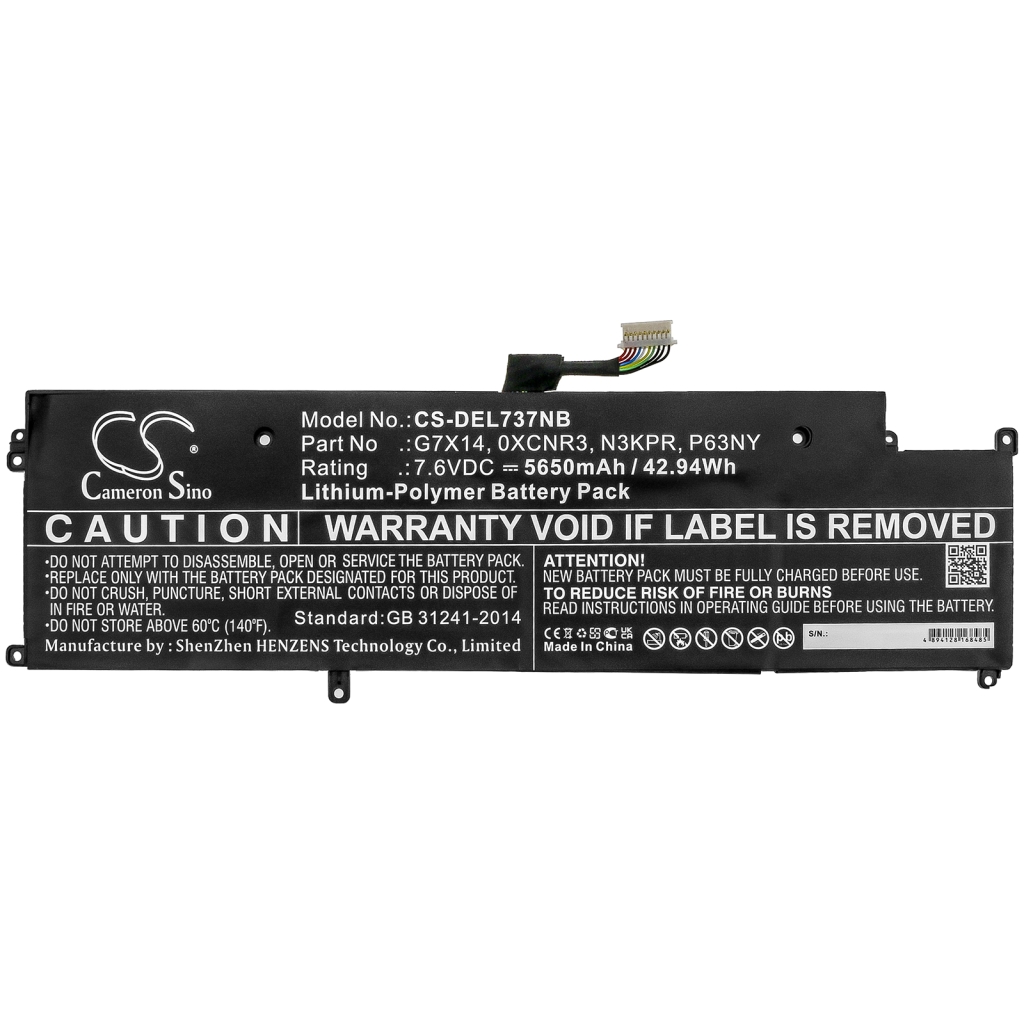 Notebook battery DELL Latitude 7370